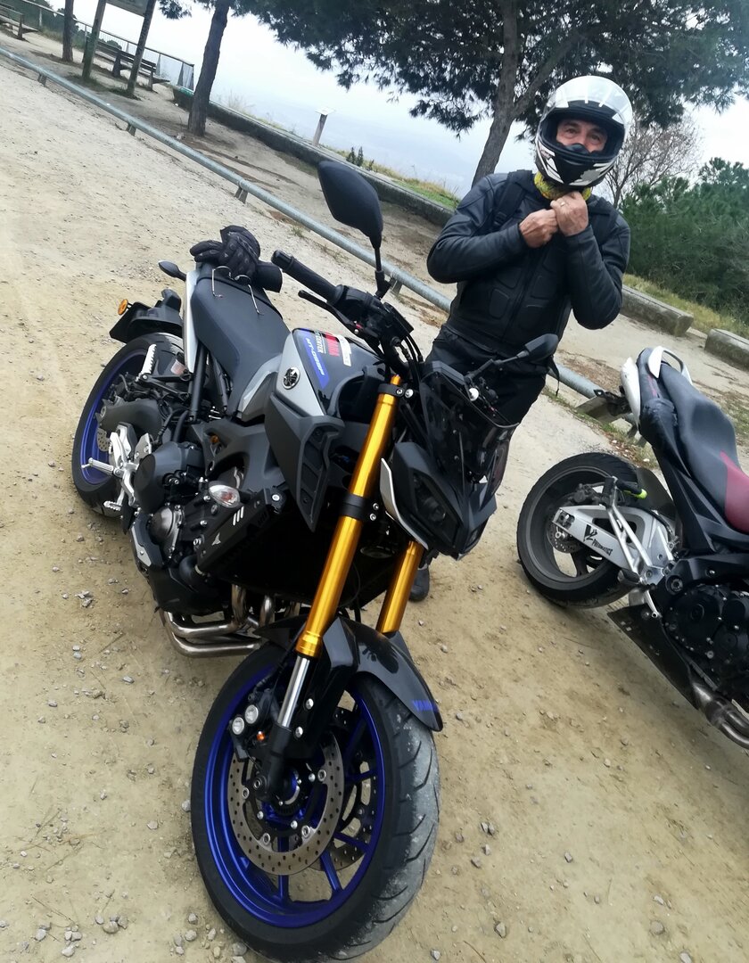 Volta Matinal curta al Garraf per provar la MT09 SP